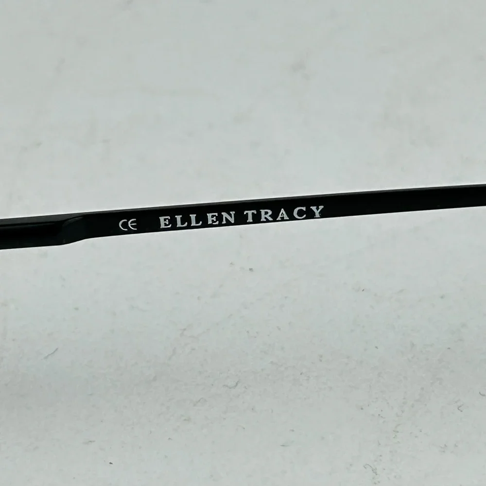 Ellen Tracy ET241 Women's Eyeglasses Frame Black Metal Cat Eye Full‎ Rim 135 mm